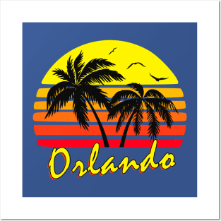 Orlando Tropical Sunset Posters and Art